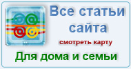 Карта  рубрик: Для дома и семьи