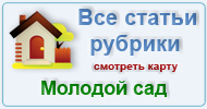 Карта  рубрик: Молодой сад
