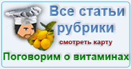 Карта  рубрики: Поговорим о витаминах
